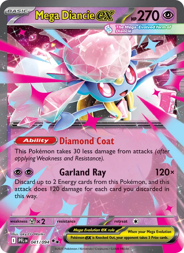 Mega Diancie ex #041 – Phantasmal Flames card