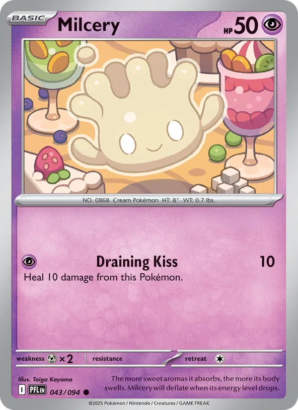 Milcery #043 – Phantasmal Flames card