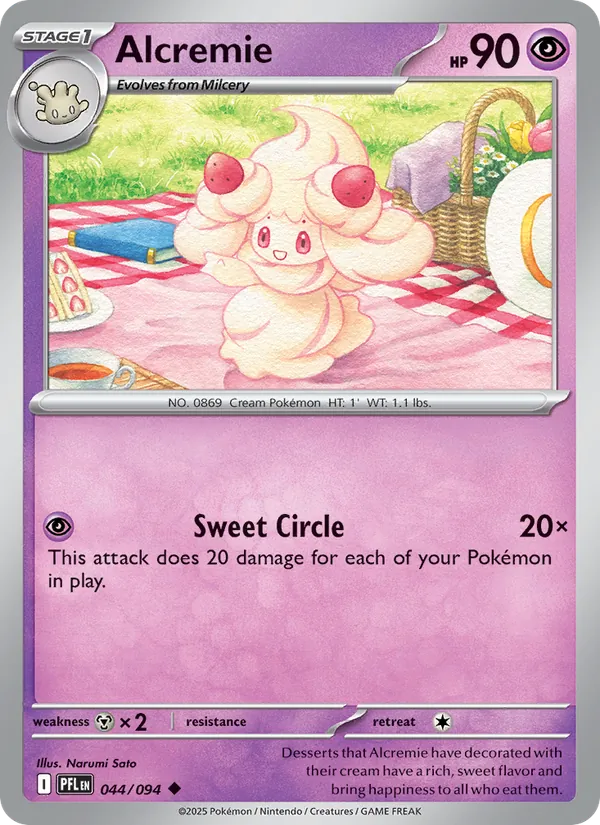 Alcremie #044 – Phantasmal Flames card