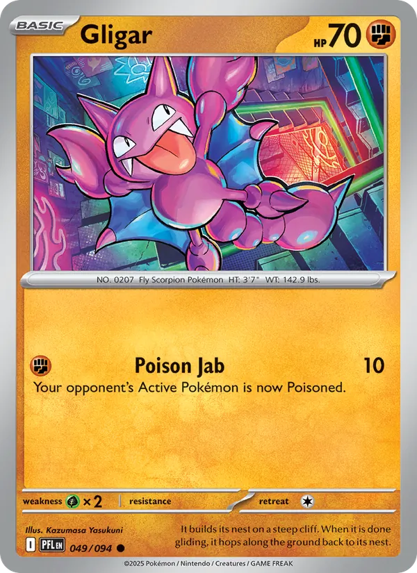Gligar #049 – Phantasmal Flames card
