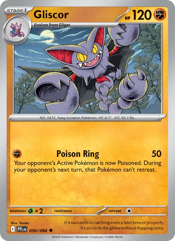 Gliscor #050 – Phantasmal Flames card