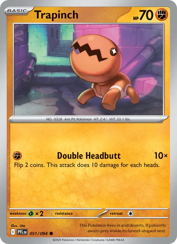 Trapinch #051 – Phantasmal Flames card