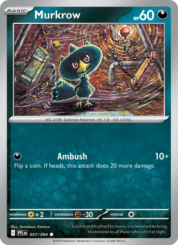 Murkrow #057 – Phantasmal Flames card