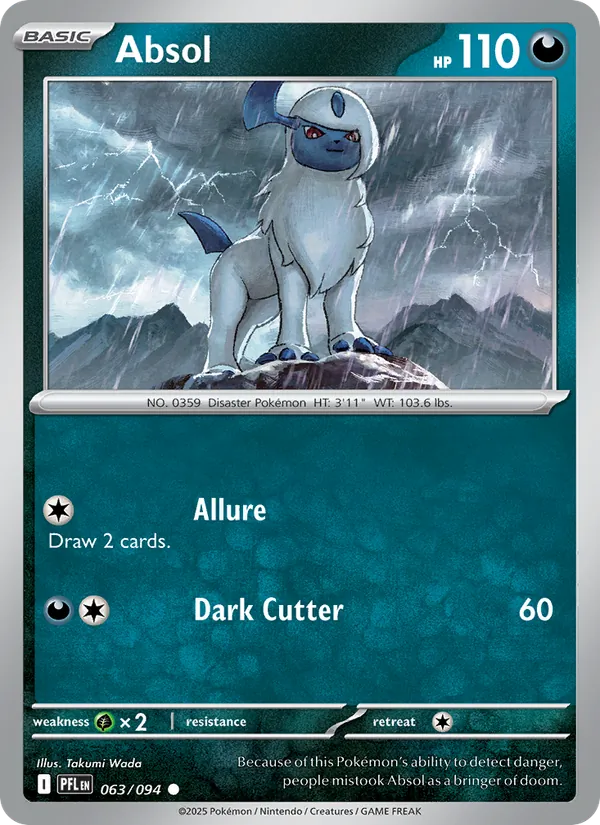 Absol #063 – Phantasmal Flames card