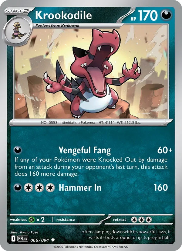 Krookodile #066 – Phantasmal Flames card
