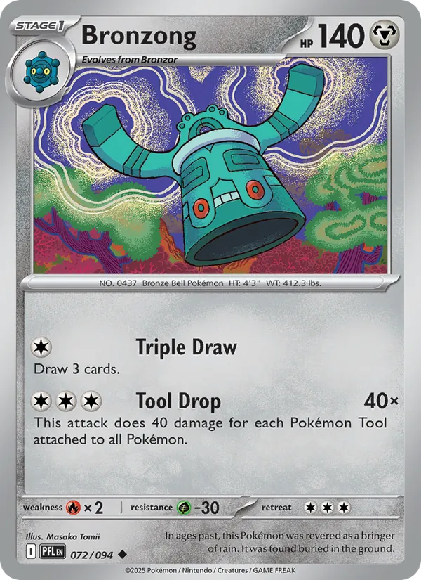 Bronzong #072 – Phantasmal Flames card