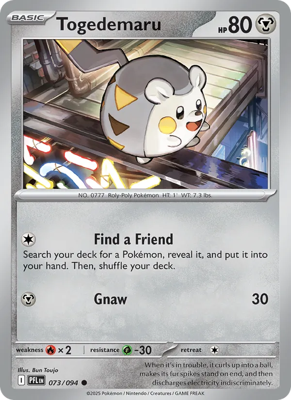 Togedemaru #073 – Phantasmal Flames card