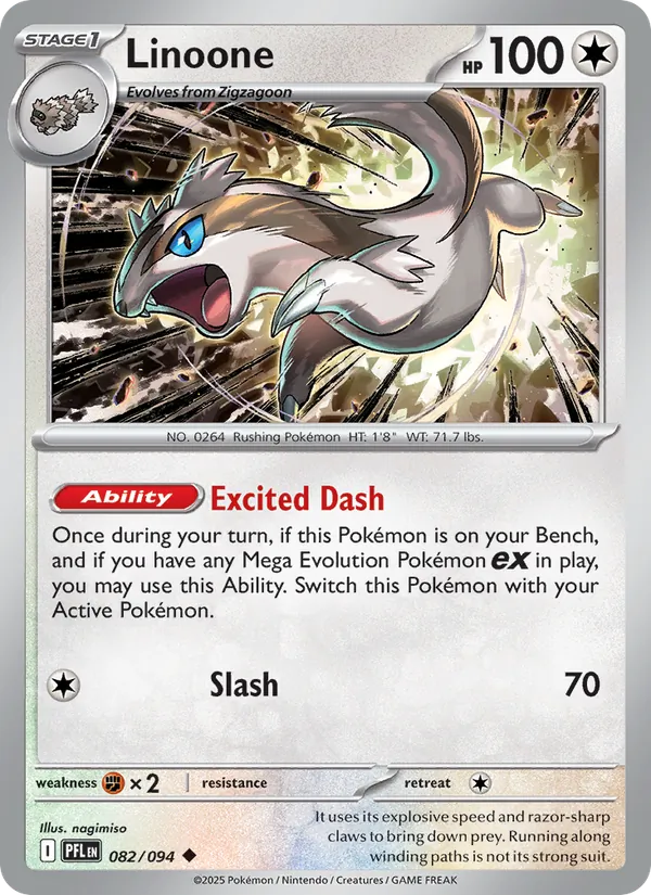 Linoone #082 – Phantasmal Flames card