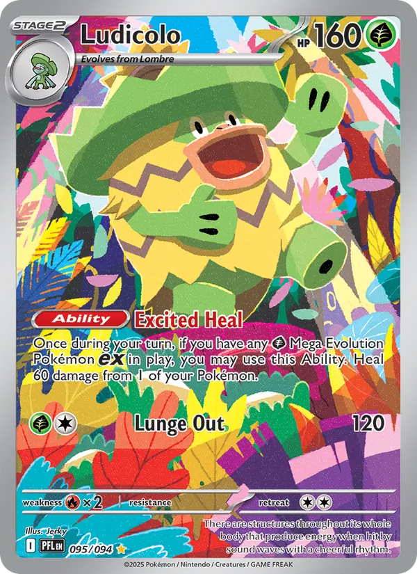 Ludicolo #095 – Phantasmal Flames card