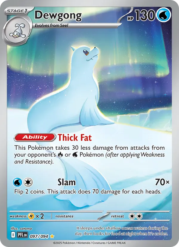 Dewgong #097 – Phantasmal Flames card