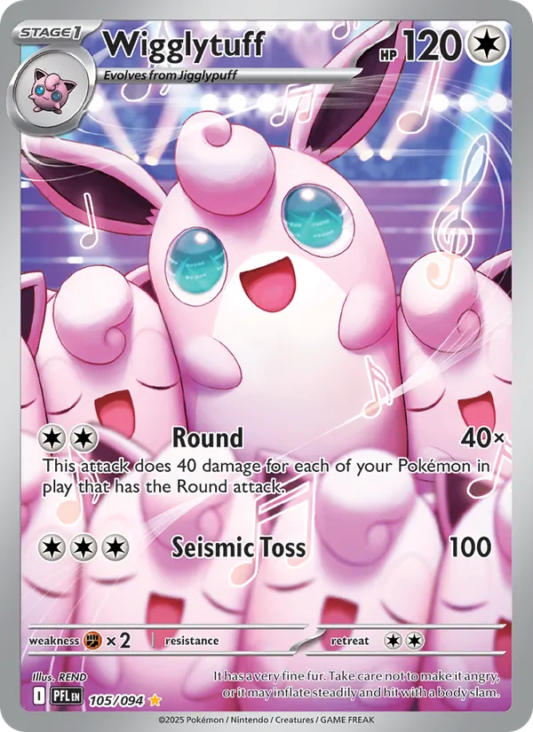 Wigglytuff #105 – Phantasmal Flames card
