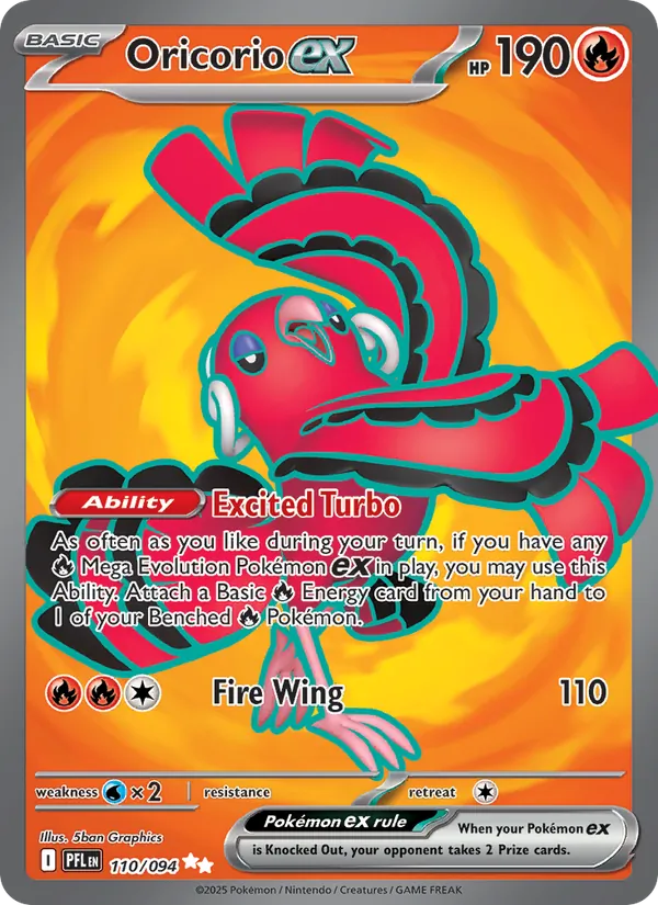 Oricorio ex #110 – Phantasmal Flames card