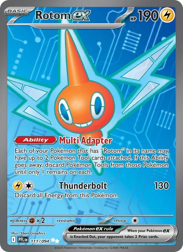 Rotom ex #111 – Phantasmal Flames card