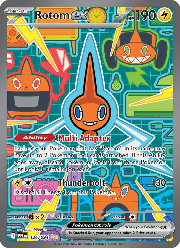 Rotom ex #126 – Phantasmal Flames card