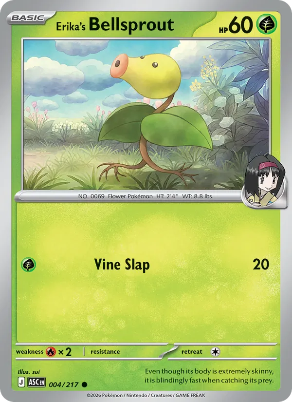 Erika's Bellsprout #004 – Ascended Heroes card