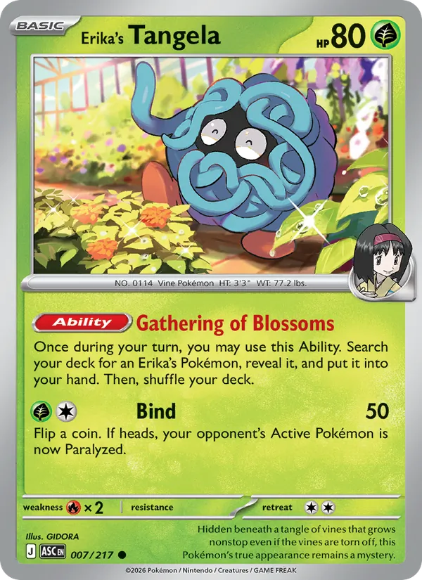 Erika's Tangela #007 – Ascended Heroes card