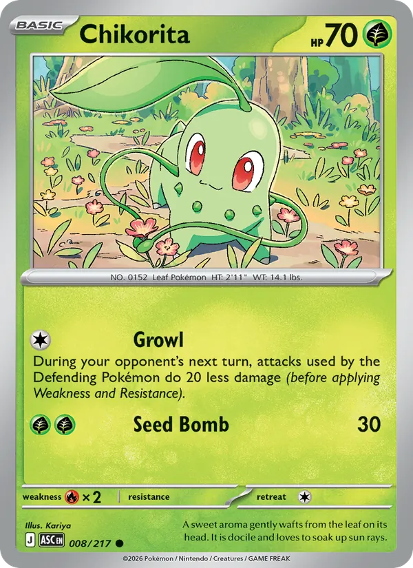 Chikorita #008 – Ascended Heroes card