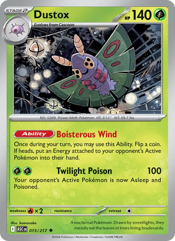 Dustox #015 – Ascended Heroes card