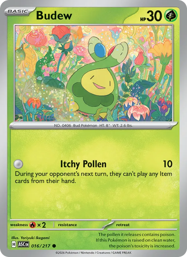 Budew #016 – Ascended Heroes card