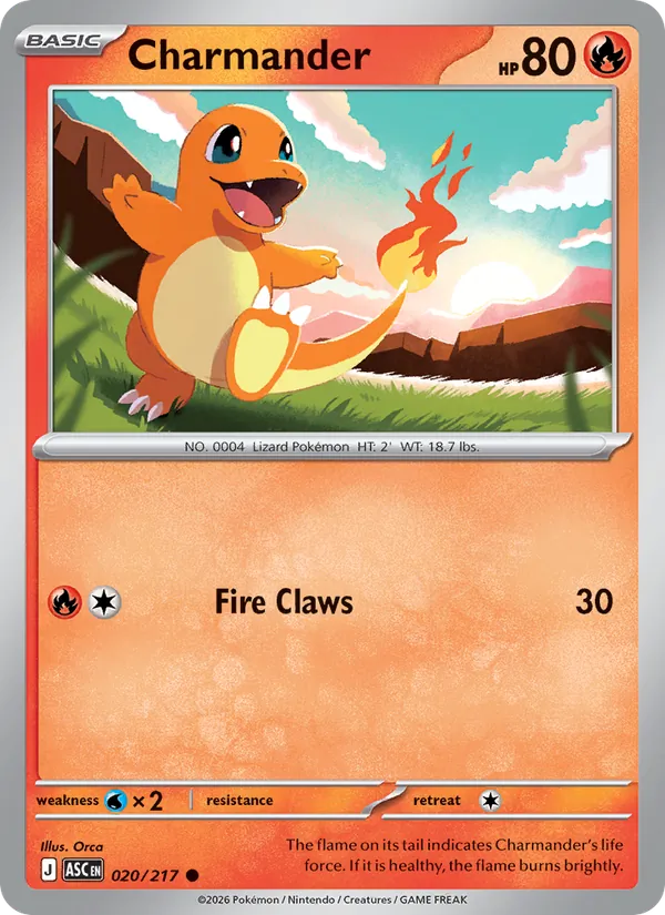 Charmander #020 – Ascended Heroes card