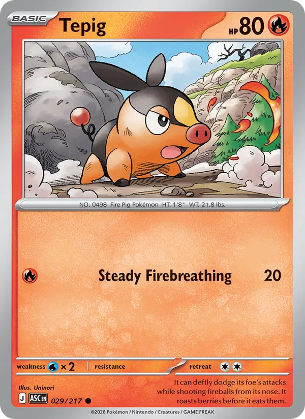 Tepig #029 – Ascended Heroes card