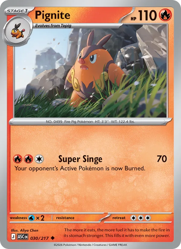 Pignite #030 – Ascended Heroes card