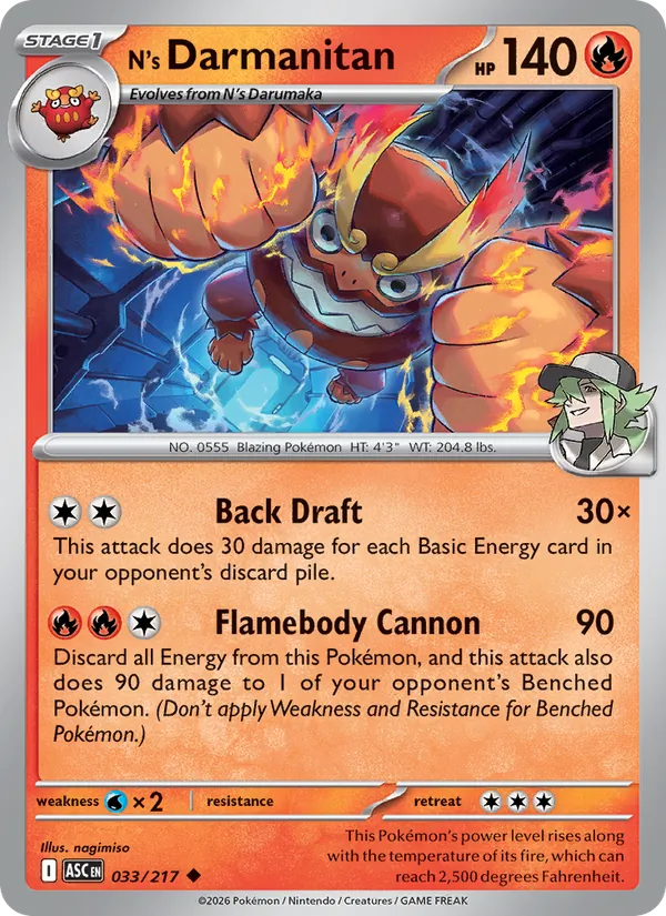 N's Darmanitan #033 – Ascended Heroes card