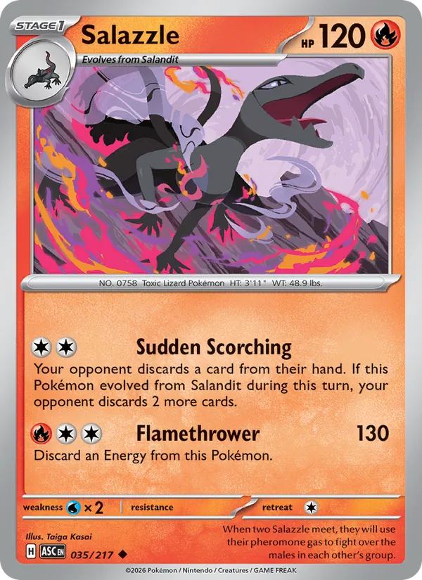 Salazzle #035 – Ascended Heroes card