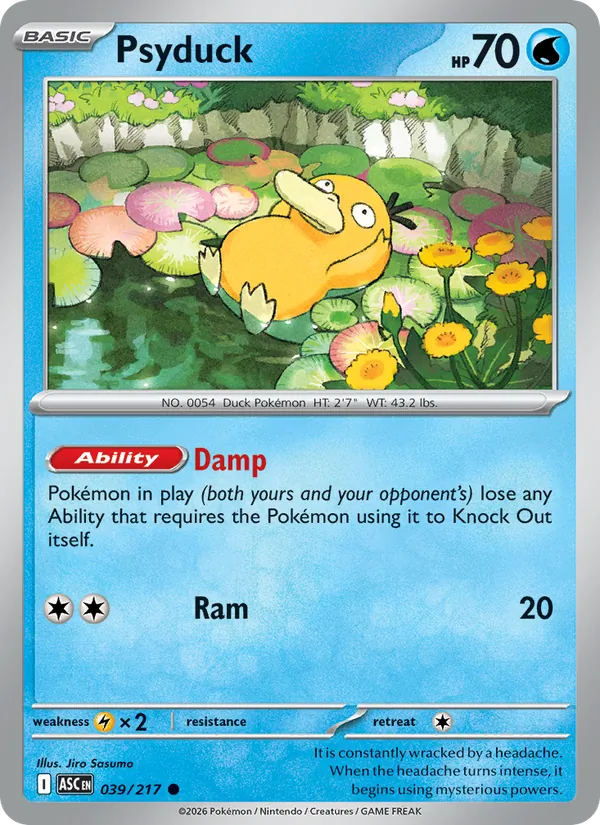 Psyduck #039 – Ascended Heroes card