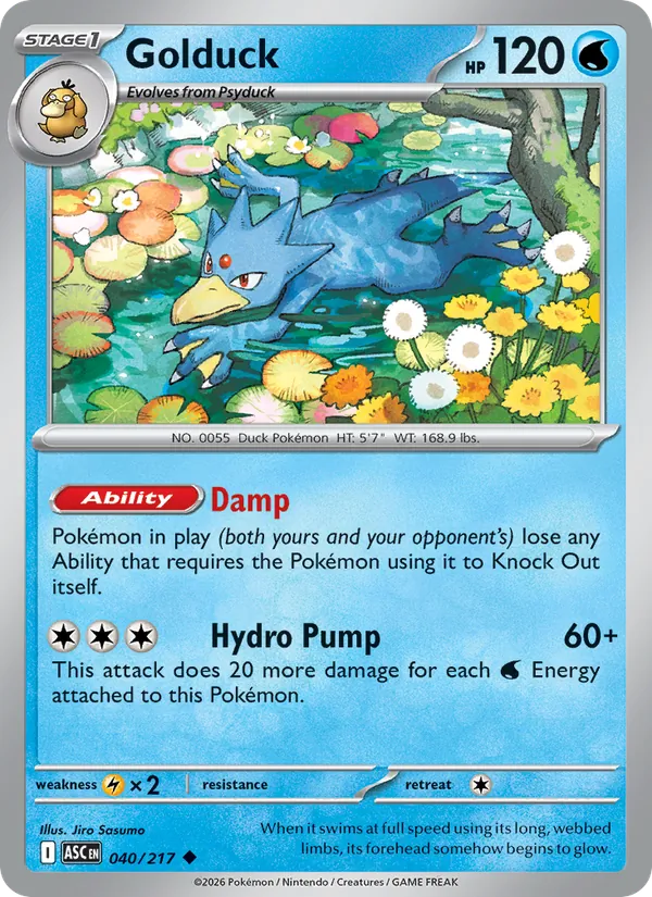 Golduck #040 – Ascended Heroes card