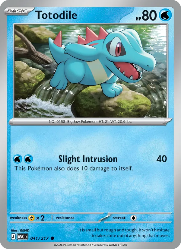 Totodile #041 – Ascended Heroes card