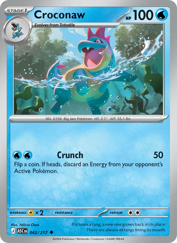 Croconaw #042 – Ascended Heroes card