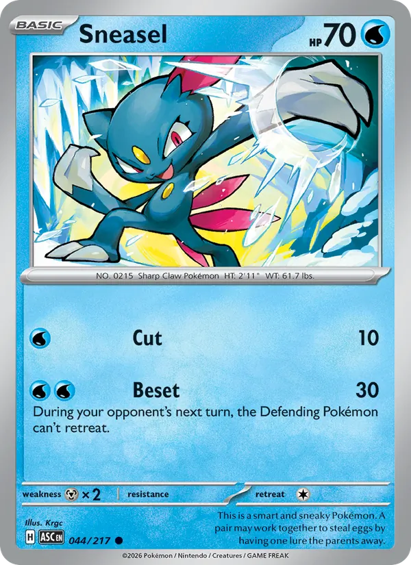Sneasel #044 – Ascended Heroes card