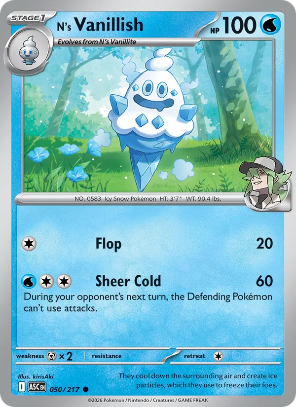 N's Vanillish #050 – Ascended Heroes card