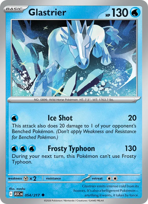 Glastrier #054 – Ascended Heroes card