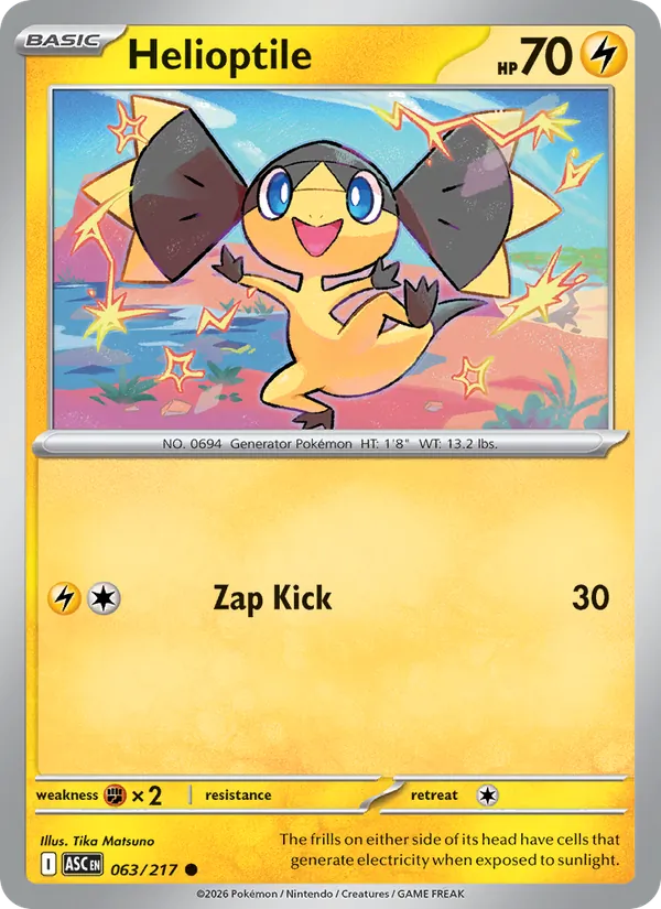 Helioptile #063 – Ascended Heroes card