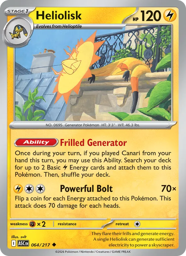 Heliolisk #064 – Ascended Heroes card