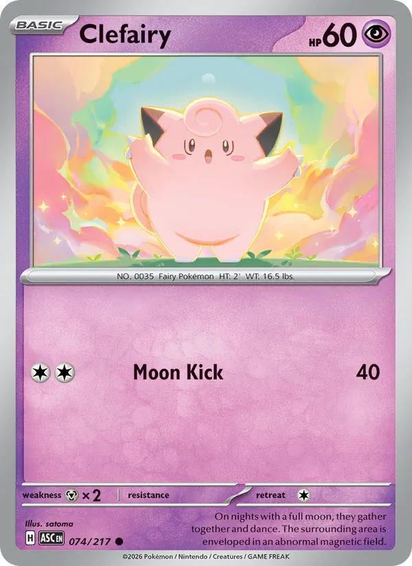 Clefairy #074 – Ascended Heroes card