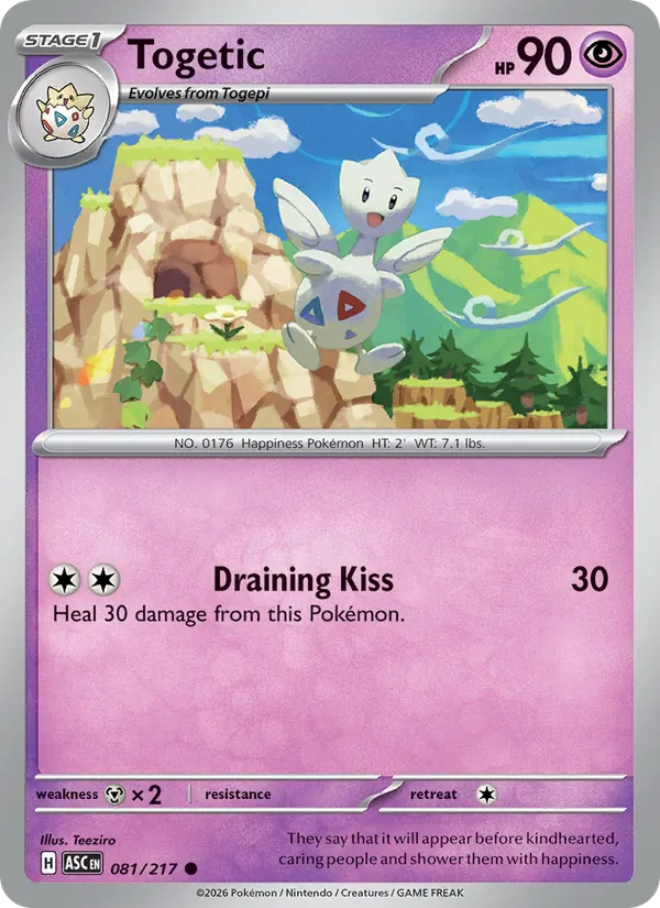 Togetic #081 – Ascended Heroes card