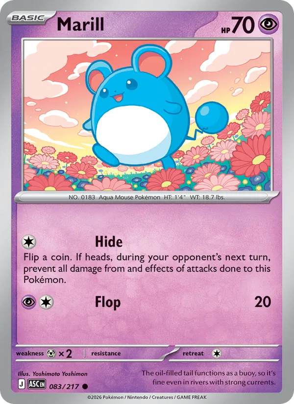 Marill #083 – Ascended Heroes card