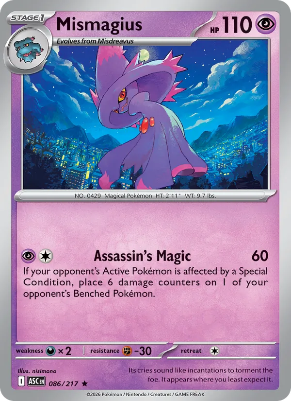Mismagius #086 – Ascended Heroes card