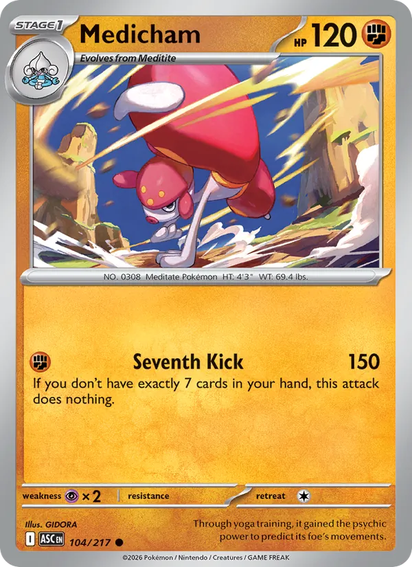 Medicham #104 – Ascended Heroes card