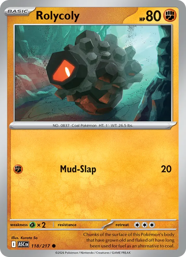 Rolycoly #118 – Ascended Heroes card