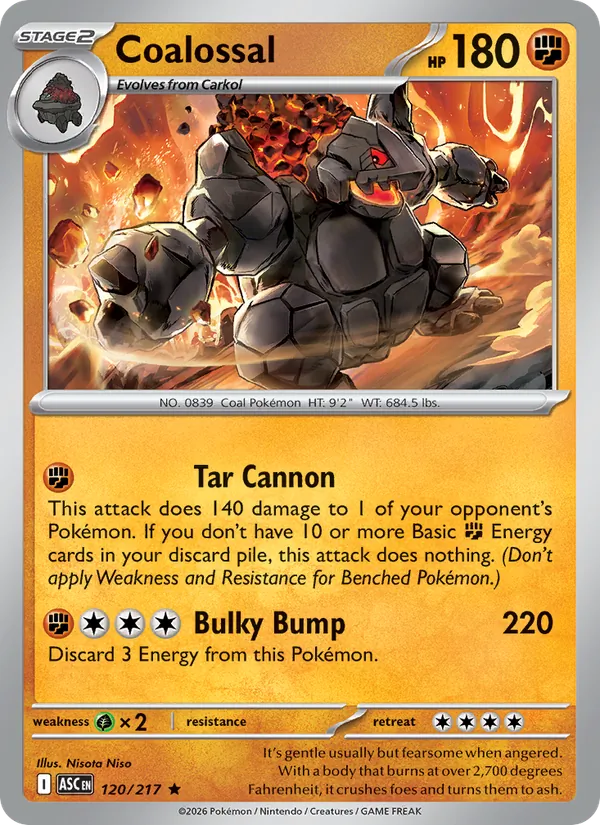 Coalossal #120 – Ascended Heroes card