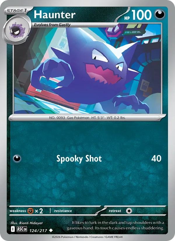 Haunter #124 – Ascended Heroes card