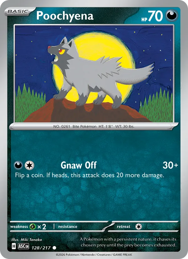 Poochyena #128 – Ascended Heroes card
