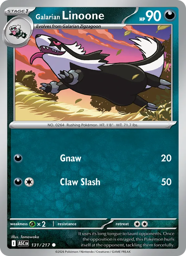 Galarian Linoone #131 – Ascended Heroes card