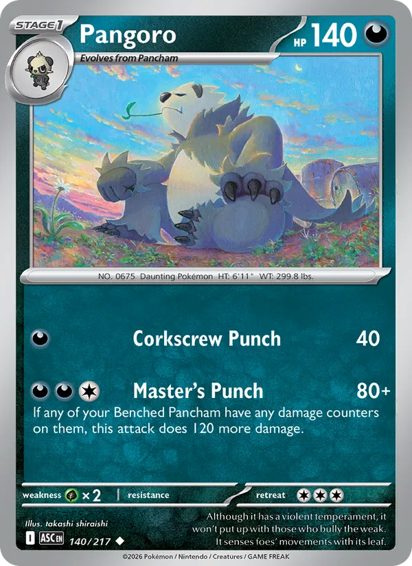 Pangoro #140 – Ascended Heroes card