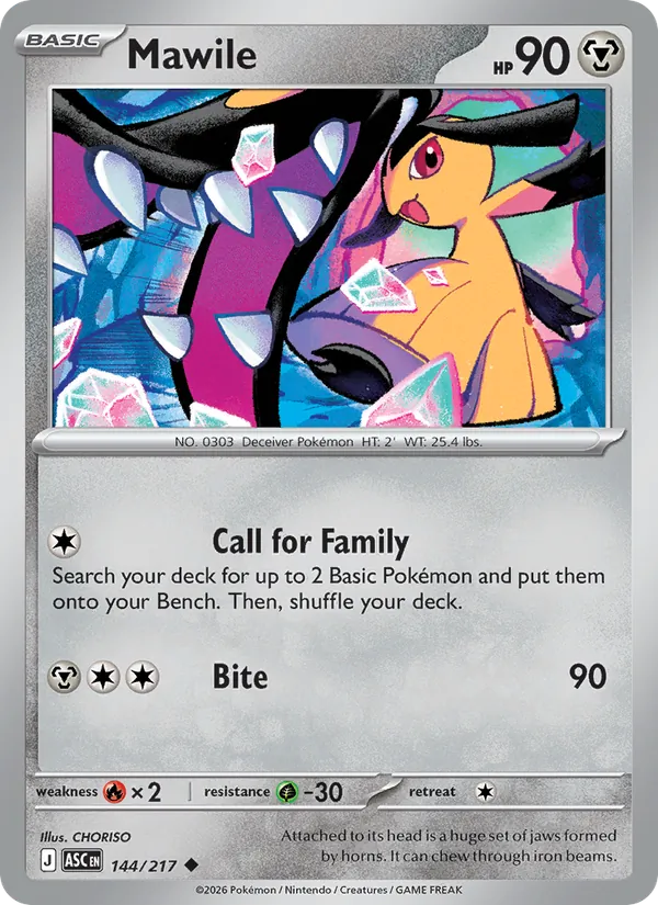 Mawile #144 – Ascended Heroes card