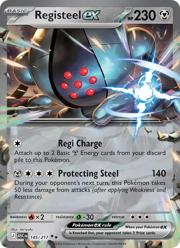 Registeel ex #145 – Ascended Heroes card